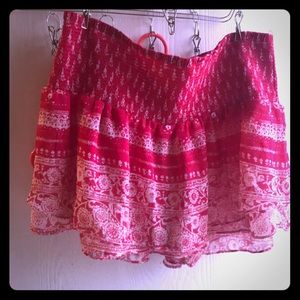 Express skort! Pink with a white design (L)
